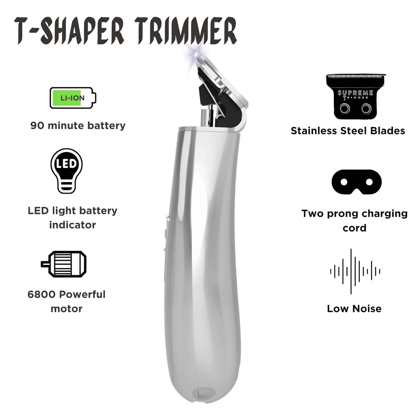 Best hair cutter for men with rechargeable cordless design, perfect for home or barber use