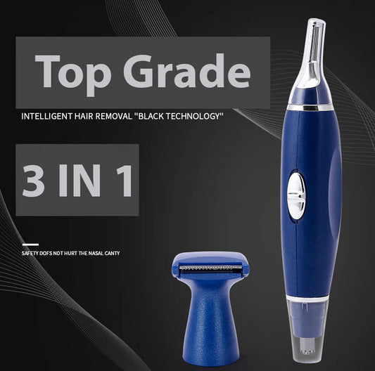 Electric Nose Hair Trimmer – Beard, Mustache, and Eyebrow Groomer