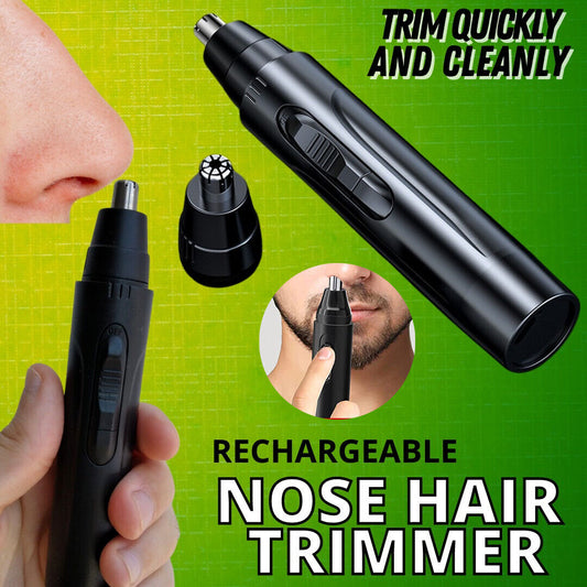 Electric nose hair trimmer for men with precision cutting technology