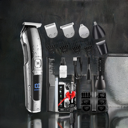 15-in-1 Professional Hair Cutter – Cordless Beard Trimmer Kit