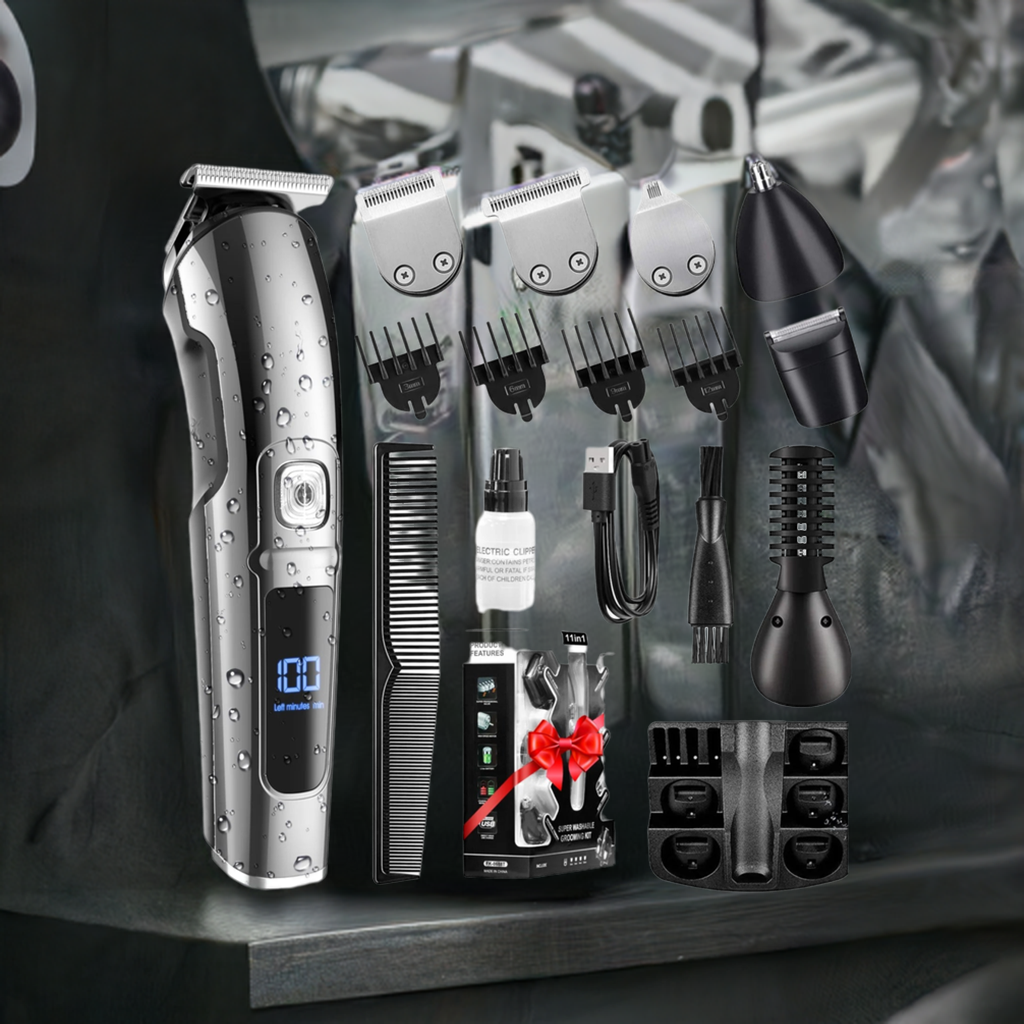 15-in-1 Professional Hair Cutter – Cordless Beard Trimmer Kit