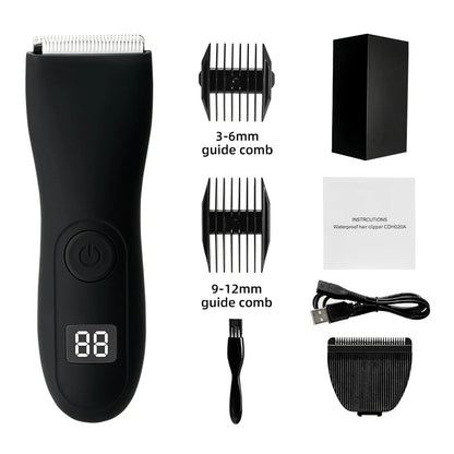 Rechargeable hair cutter for men and women with USB charging, offering long-lasting performance.